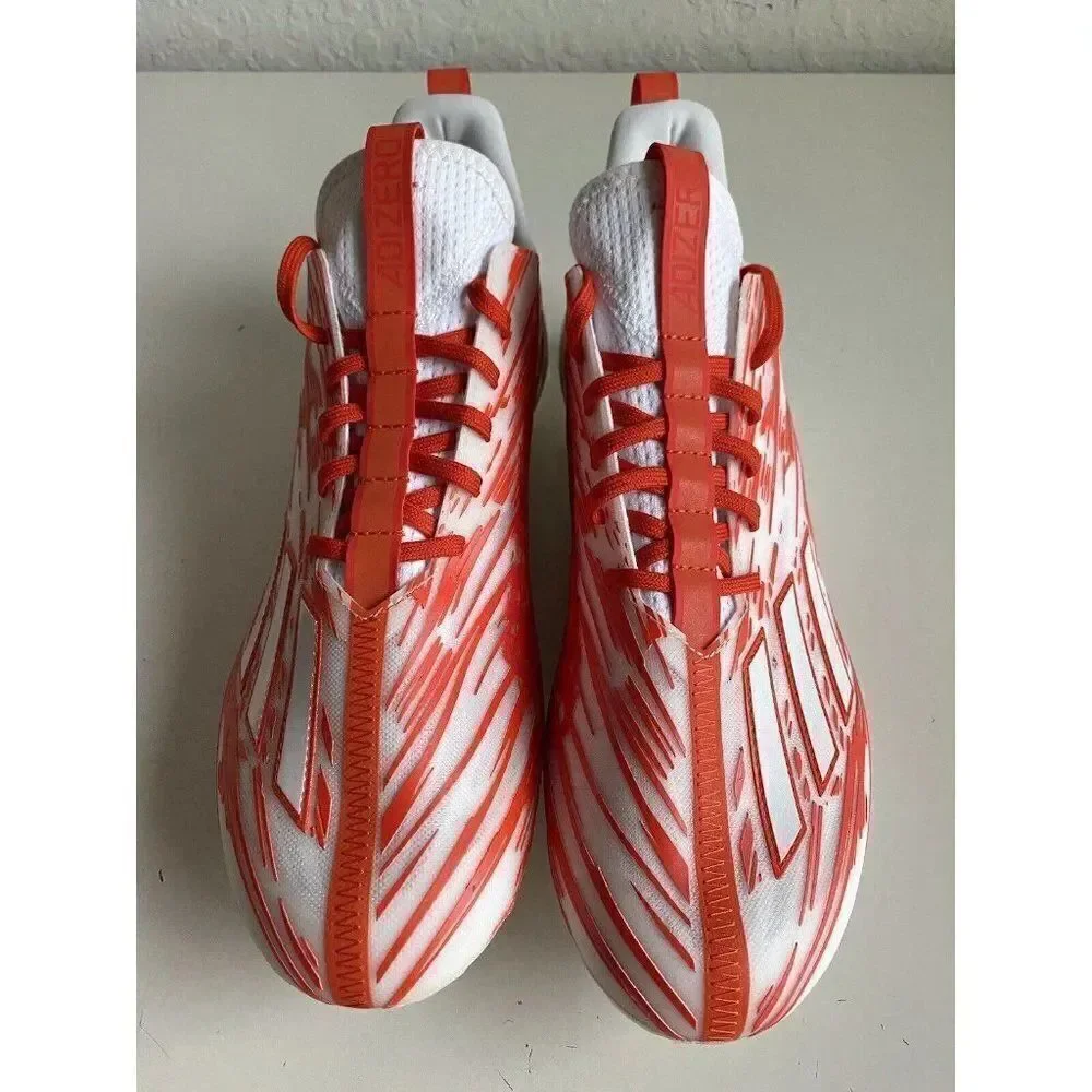 Adidas Adizero Football‎ Cleats Men’s Size 12 Orange White Shoes HP8748 NEW